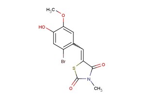 5-(2-bromo-4-hydroxy-5-methoxybenzylidene)-3-methylthiazolidine-2,4-dione