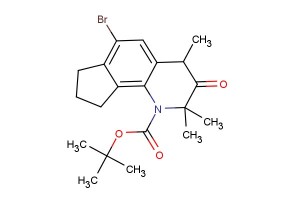 tert-butyl 6-bromo-2,2,4-trimethyl-3-oxo-2,3,4,7,8,9-hexahydro-1H-cyclopenta[h]quinoline-1-carboxylate