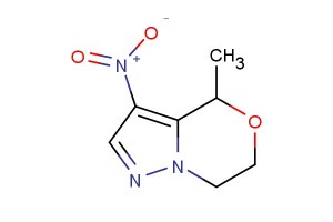 4-methyl-3-nitro-6,7-dihydro-4H-pyrazolo[5,1-c][1,4]oxazine