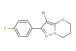 3-bromo-2-(4-fluorophenyl)-6,7-dihydro-5H-pyrazolo[5,1-b][1,3]oxazine
