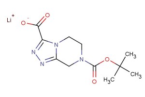 lithium 7-(tert-butoxycarbonyl)-5,6,7,8-tetrahydro-[1,2,4]triazolo[4,3-a]pyrazine-3-carboxylate