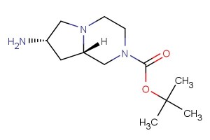 rel-tert-butyl (7S,8aS)-7-aminooctahydropyrrolo[ 1,2-a]piperazine-2- carboxylate