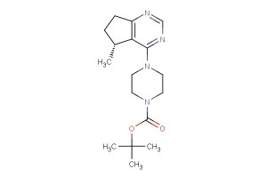 (R)-tert-butyl 4-(5-methyl-6,7-dihydro-5H-cyclopenta[d]pyrimidin-4-yl)piperazine-1-carboxylate