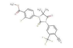 methyl 4-(3-(4-cyano-3-(trifluoromethyl)phenyl)-5,5-dimethyl-4-oxo-2-thioxoimidazolidin-1-yl)-2-fluorobenzoate