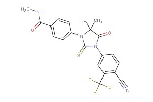 4-(3-(4-cyano-3-(trifluoromethyl)phenyl)-5,5-dimethyl-4-oxo-2-thioxoimidazolidin-1-yl)-N-methylbenzamide