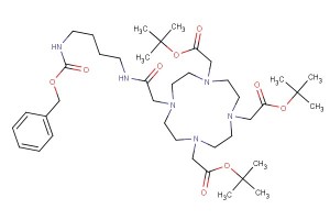 tri-tert-butyl 2,2',2''-(10-(2-((4-(((benzyloxy)carbonyl)amino)butyl)amino)-2-oxoethyl)-1,4,7,10-tetraazacyclododecane-1,4,7-triyl)triacetate