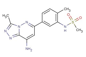 N-(5-(8-amino-3-methyl-[1,2,4]triazolo[4,3-b]pyridazin-6-yl)-2-methylphenyl)methanesulfonamide