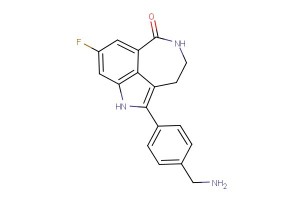 2-(4-(aminomethyl)phenyl)-8-fluoro-4,5-dihydro-1H-azepino[5,4,3-cd]indol-6(3H)-one