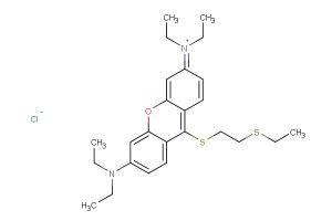 N-(6-(diethylamino)-9-((2-(ethylthio)ethyl)thio)-3H-xanthen-3-ylidene)-N-ethylethanaminium chloride