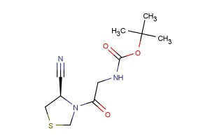tert-butyl (R)-(2-(4-cyanothiazolidin-3-yl)-2-oxoethyl)carbamate