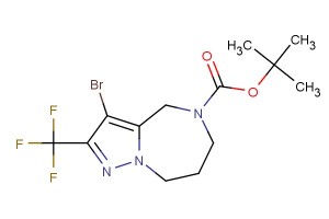 tert-butyl 3-bromo-2-(trifluoromethyl)-7,8-dihydro-4H-pyrazolo[1,5-a][1,4]diazepine-5(6H)-carboxylate
