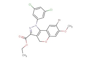 ethyl 8-bromo-1-(3,5-dichlorophenyl)-7-methoxy-1,4-dihydrochromeno[4,3-c]pyrazole-3-carboxylate