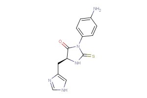 (S)-5-((1H-imidazol-4-yl)methyl)-3-(4-aminophenyl)-2-thioxoimidazolidin-4-one