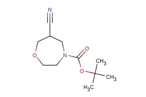 tert-butyl 6-cyano-1,4-oxazepane-4-carboxylate