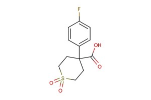 4-(4-fluorophenyl)tetrahydro-2H-thiopyran-4-carboxylic acid 1,1-dioxide