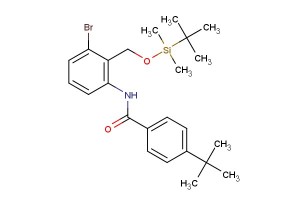 N-(3-bromo-2-(((tert-butyldimethylsilyl)oxy)methyl)phenyl)-4-(tert-butyl)benzamide