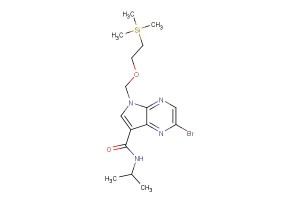 2-bromo-N-isopropyl-5-((2-(trimethylsilyl)ethoxy)methyl)-5H-pyrrolo[2,3-b]pyrazine-7-carboxamide