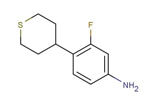 3-fluoro-4-(tetrahydro-2H-thiopyran-4-yl)aniline