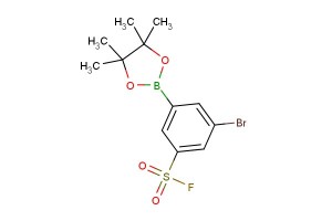 3-bromo-5-(4,4,5,5-tetramethyl-1,3,2-dioxaborolan-2-yl)benzene-1-sulfonyl fluoride