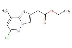 ethyl 2-(6-chloro-8-methylimidazo[1,2-b]pyridazin-2-yl)acetate