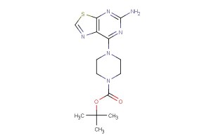 tert-butyl 4-(5-aminothiazolo[5,4-d]pyrimidin-7-yl)piperazine-1-carboxylate