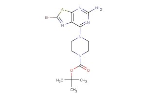 tert-butyl 4-(5-amino-2-bromothiazolo[5,4-d]pyrimidin-7-yl)piperazine-1-carboxylate