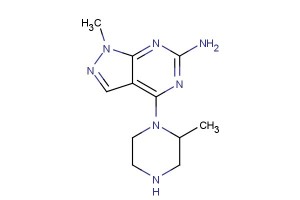 1-methyl-4-(2-methylpiperazin-1-yl)-1H-pyrazolo[3,4-d]pyrimidin-6-amine