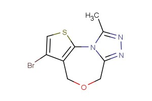 3-bromo-9-methyl-4,6-dihydrothieno[2,3-e][1,2,4]triazolo[3,4-c][1,4]oxazepine