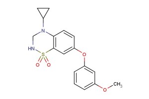 4-cyclopropyl-7-(3-methoxyphenoxy)-3,4-dihydro-2H-benzo[e][1,2,4]thiadiazine 1,1-dioxide