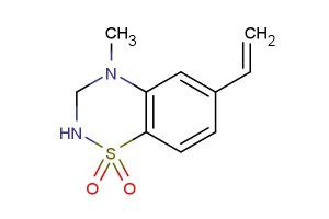 4-methyl-6-vinyl-3,4-dihydro-2H-benzo[e][1,2,4]thiadiazine 1,1-dioxide