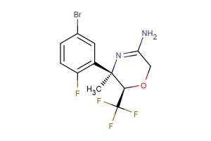 (5R,6R)-5-(5-bromo-2-fluorophenyl)-5-methyl-6-(trifluoromethyl)-5,6-dihydro-2H-1,4-oxazin-3-amine
