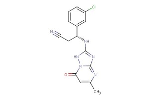 (R)-3-(3-chlorophenyl)-3-((5-methyl-7-oxo-1,7-dihydro-[1,2,4]triazolo[1,5-a]pyrimidin-2-yl)amino)propanenitrile
