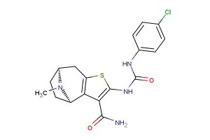 (4R,7S)-2-(3-(4-chlorophenyl)ureido)-9-methyl-5,6,7,8-tetrahydro-4H-4,7-epiminocyclohepta[b]thiophene-3-carboxamide