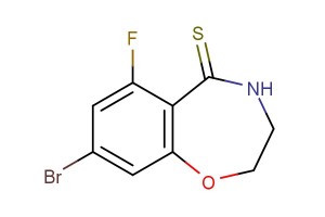 8-bromo-6-fluoro-3,4-dihydrobenzo[f][1,4]oxazepine-5(2H)-thione