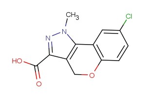 8-chloro-1-methyl-1,4-dihydrochromeno[4,3-c]pyrazole-3-carboxylic acid
