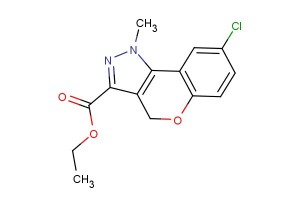 ethyl 8-chloro-1-methyl-1,4-dihydrochromeno[4,3-c]pyrazole-3-carboxylate
