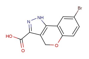 8-bromo-1,4-dihydrochromeno[4,3-c]pyrazole-3-carboxylic acid
