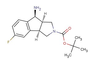 tert-butyl (3aR,8S,8aR)-8-amino-5-fluoro-3,3a,8,8a-tetrahydroindeno[1,2-c]pyrrole-2(1H)-carboxylate
