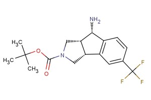 tert-butyl (3aR,8S,8aR)-8-amino-5-(trifluoromethyl)-3,3a,8,8a-tetrahydroindeno[1,2-c]pyrrole-2(1H)-carboxylate
