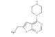 6-ethyl-4-(piperazin-1-yl)thieno[2,3-d]pyrimidine