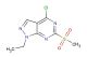 4-chloro-1-ethyl-6-(methylsulfonyl)-1H-pyrazolo[3,4-d]pyrimidine