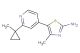 4-methyl-5-(2-(1-methylcyclopropyl)pyridin-4-yl)thiazol-2-amine