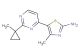 4-methyl-5-(2-(1-methylcyclopropyl)pyrimidin-4-yl)thiazol-2-amine
