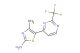 4-methyl-5-(2-(trifluoromethyl)pyrimidin-4-yl)thiazol-2-amine