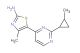 4-methyl-5-(2-(2-methylcyclopropyl)pyrimidin-4-yl)thiazol-2-amine