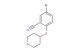 5-bromo-2-((tetrahydro-2H-pyran-4-yl)oxy)benzonitrile