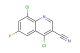 4,8-dichloro-6-fluoroquinoline-3-carbonitrile