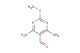 4-amino-6-methyl-2-(methylthio)pyrimidine-5-carbaldehyde