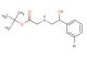 tert-butyl 2-(2-(3-bromophenyl)-2-hydroxyethylamino)acetate