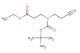 ethyl 3-(tert-butoxycarbonyl(2-cyanoethyl)amino)propanoate